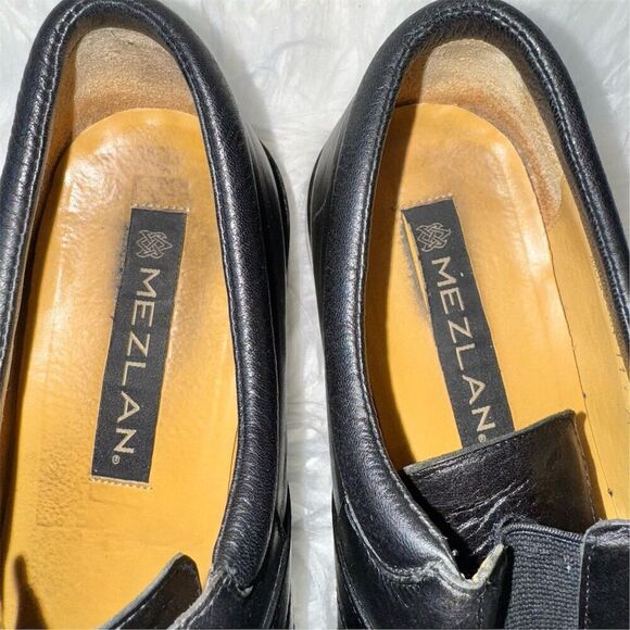 Mezlan McQueen Style Black Leather‎ Loafers Men’s 11.5 Made in Spain Slip-On main image 7